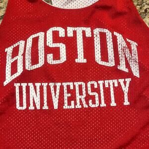 Boston University Men Medium‎ Reversible Mesh Tank Top Jersey Running Track